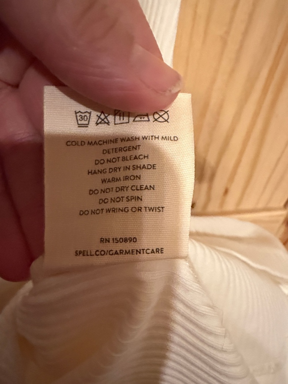 Spell Cream Ribbed Tank Dress - Picture 3 of 3